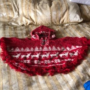 Estonian national real wool coat for a girl